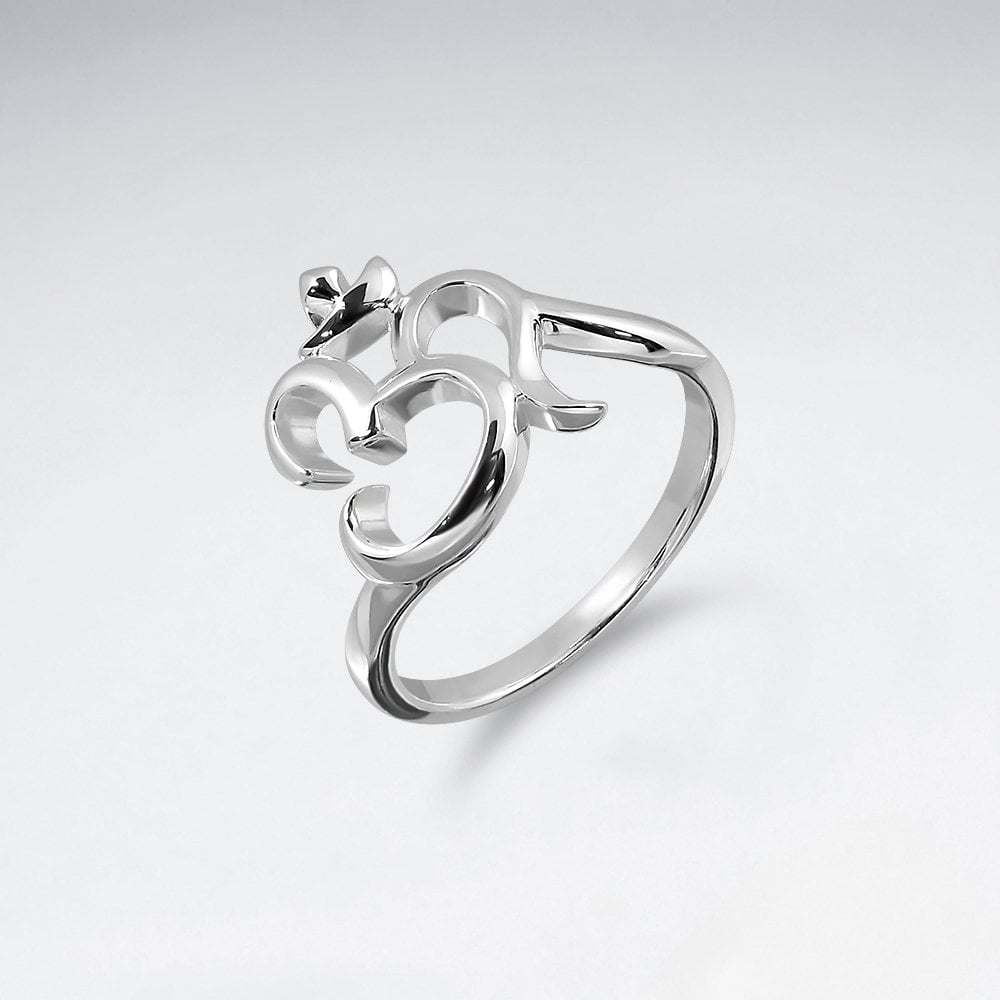 Sterling Silver ''Om" Ring