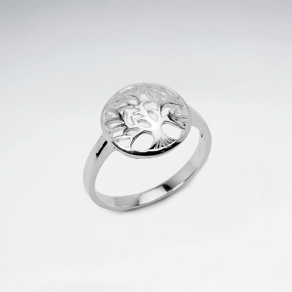 Enchanting Tree of Life Sterling Silver Ring