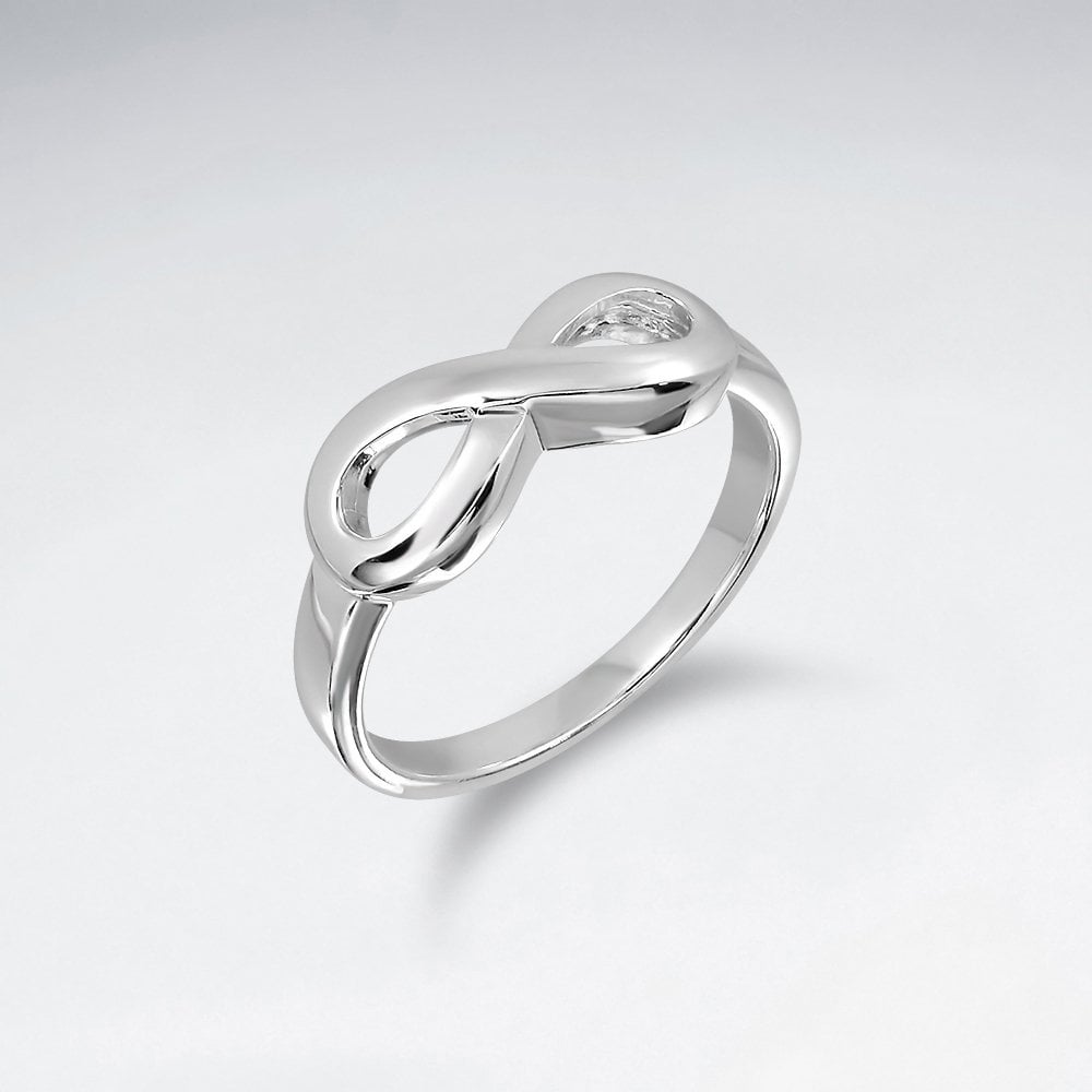 Polished Sterling Silver Infinity Ring