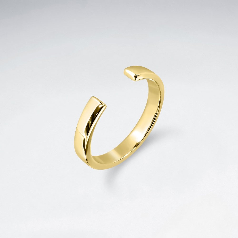 Sterling Silver Open-End Fashion Ring