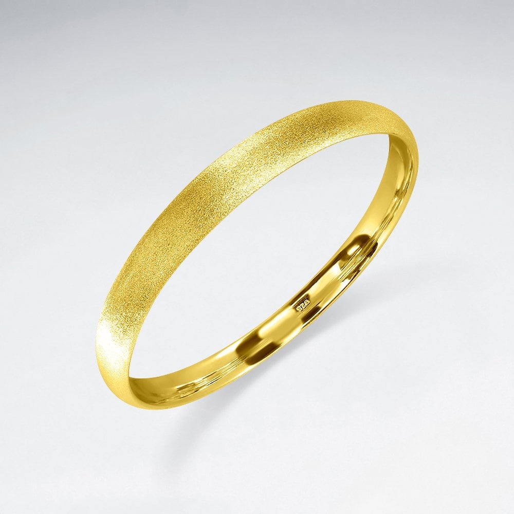 Matte Sterling Silver Bangle