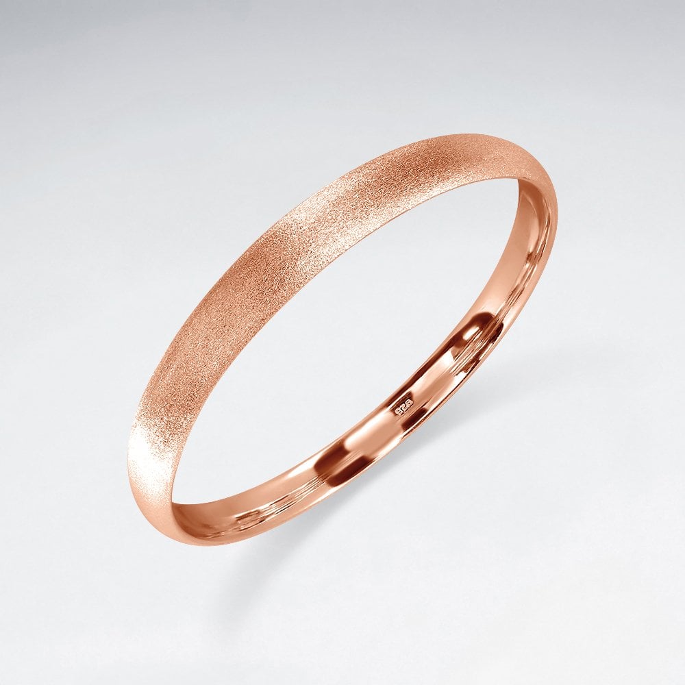 Matte Sterling Silver Bangle