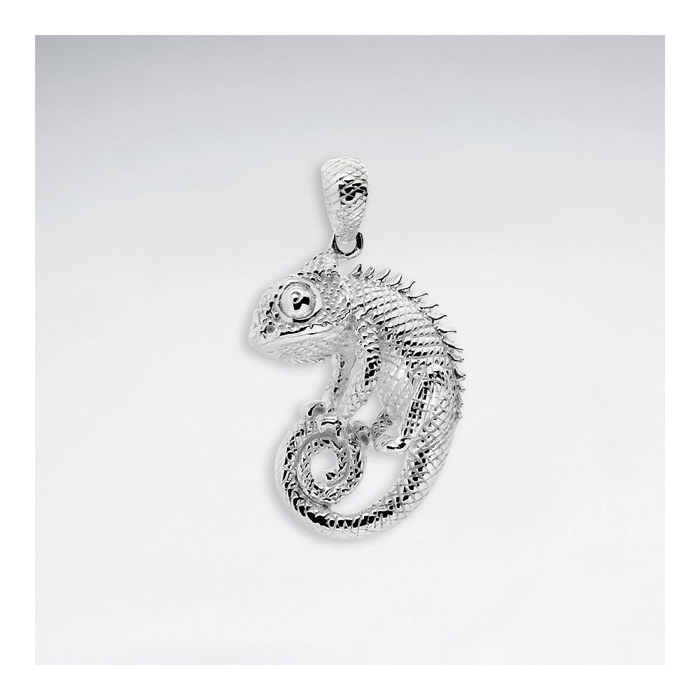 Chameleon Silver Pendant