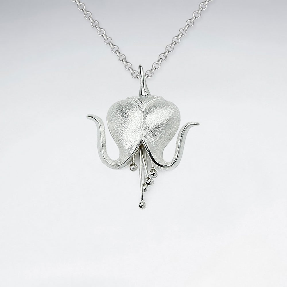 Silver Bleeding Heart Pendant