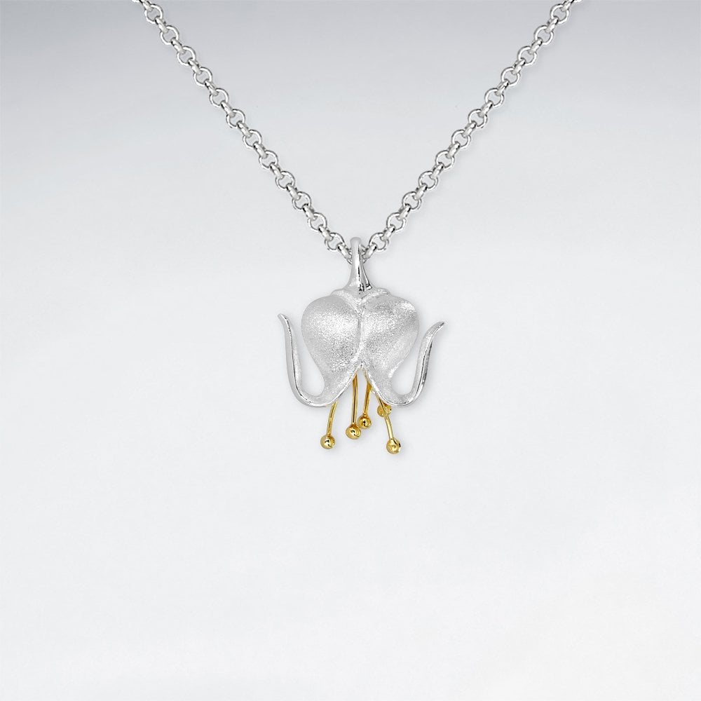 Silver Bleeding Heart Pendant