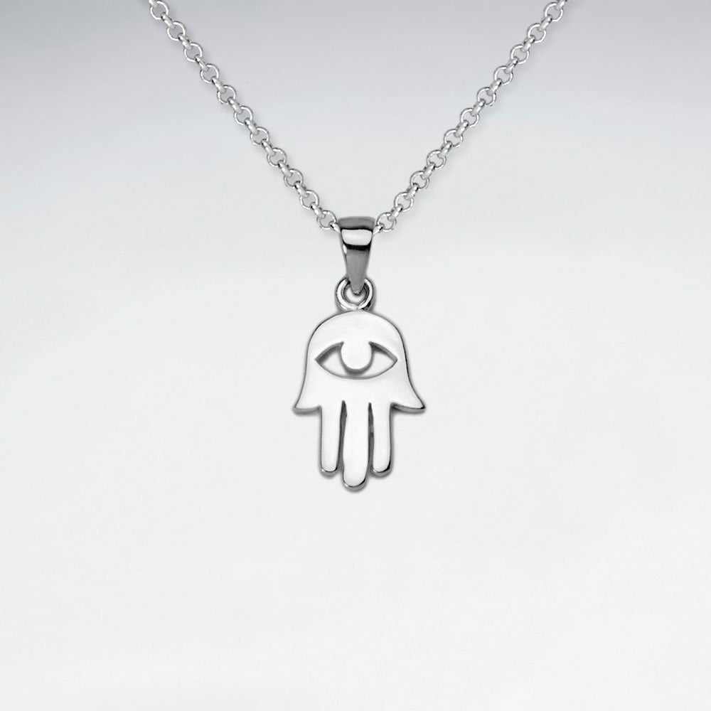 Sterling Silver Good Luck Protection Symbol Pendant