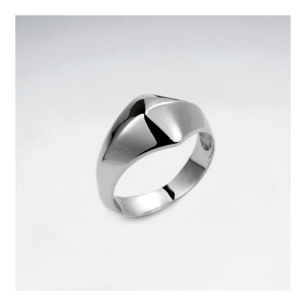 Sterling Silver Contoured Ring