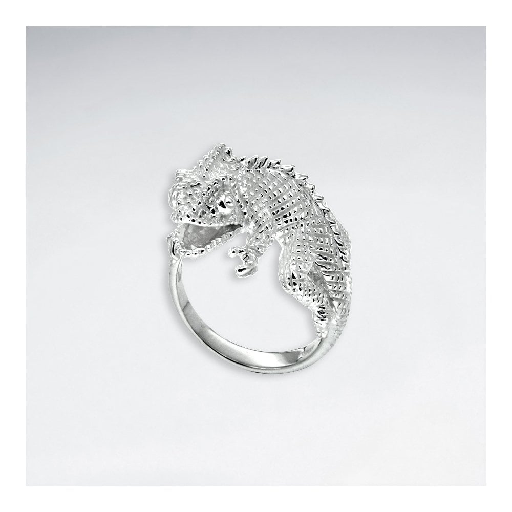Sterling Silver Textured Reptile Ring