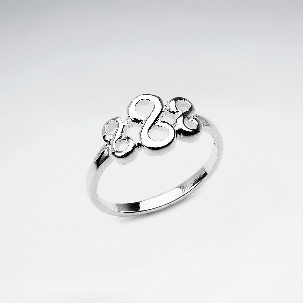 Sterling Silver Triple Infinity Ring