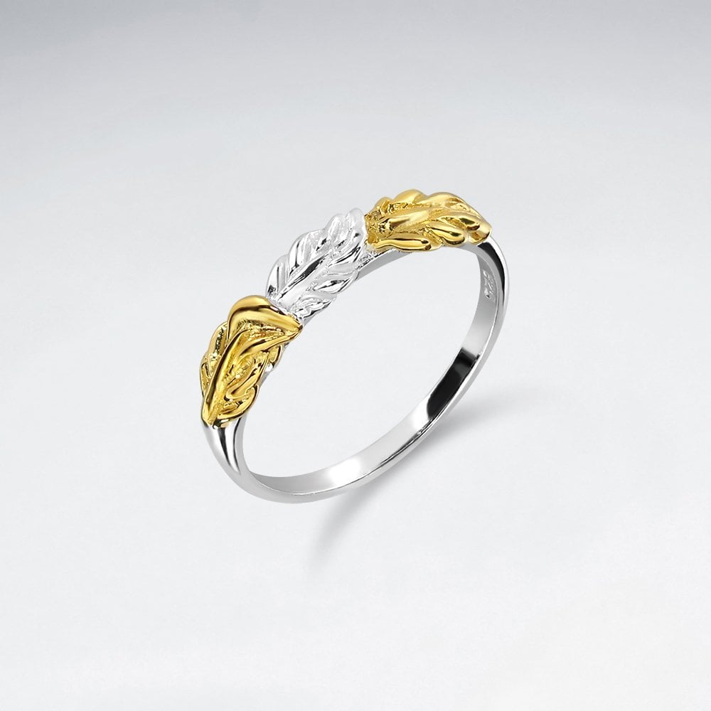 Nature's Crowning Glory Sterling Silver Leaf Ring