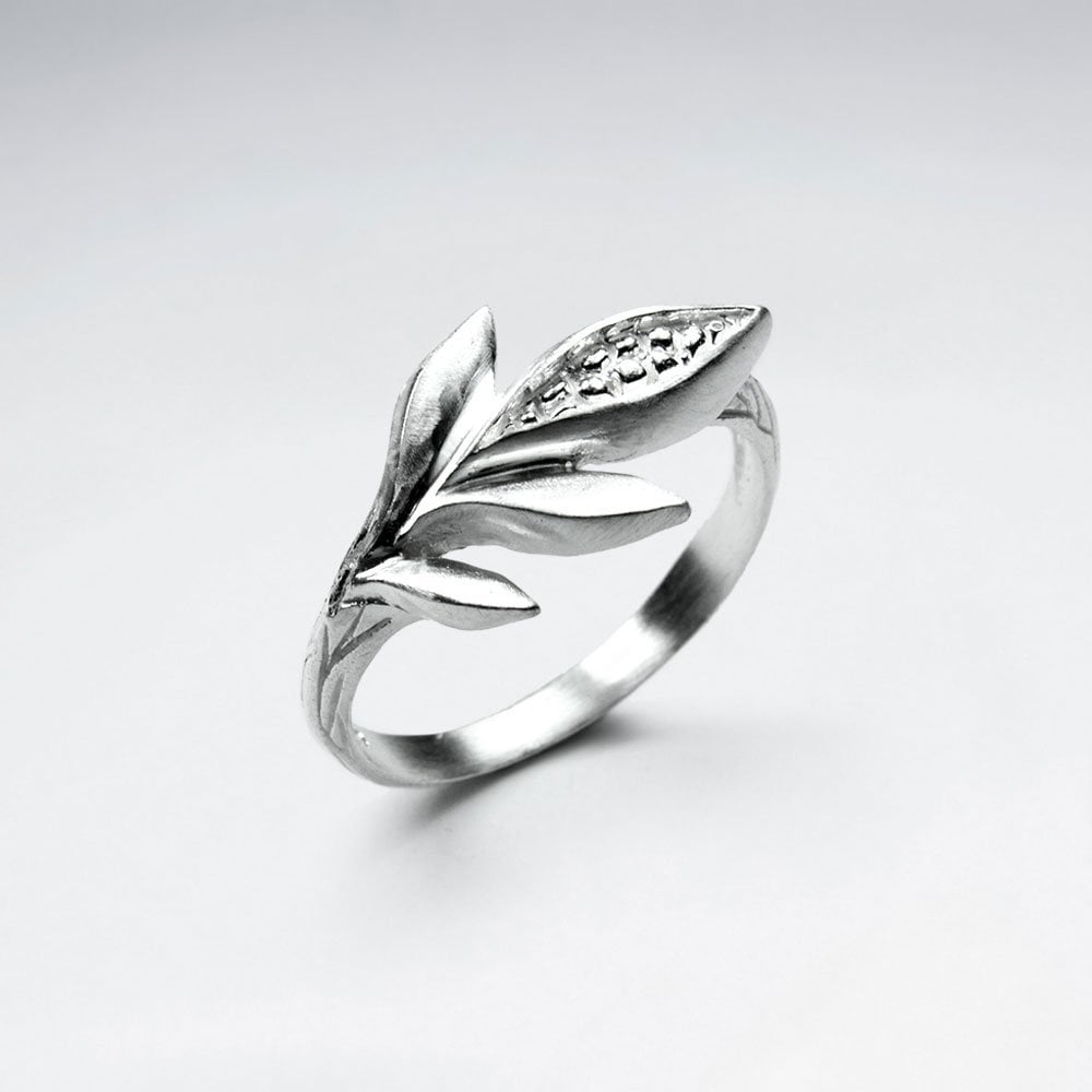925 Sterling Silver Corn  Ring