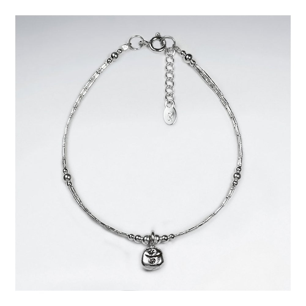 Hill Tribe Silver Single Charm Bracelet