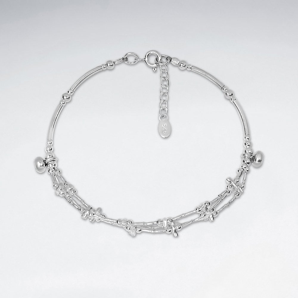 Adjustable Multi-Strand Bracelet in Sterling Silver