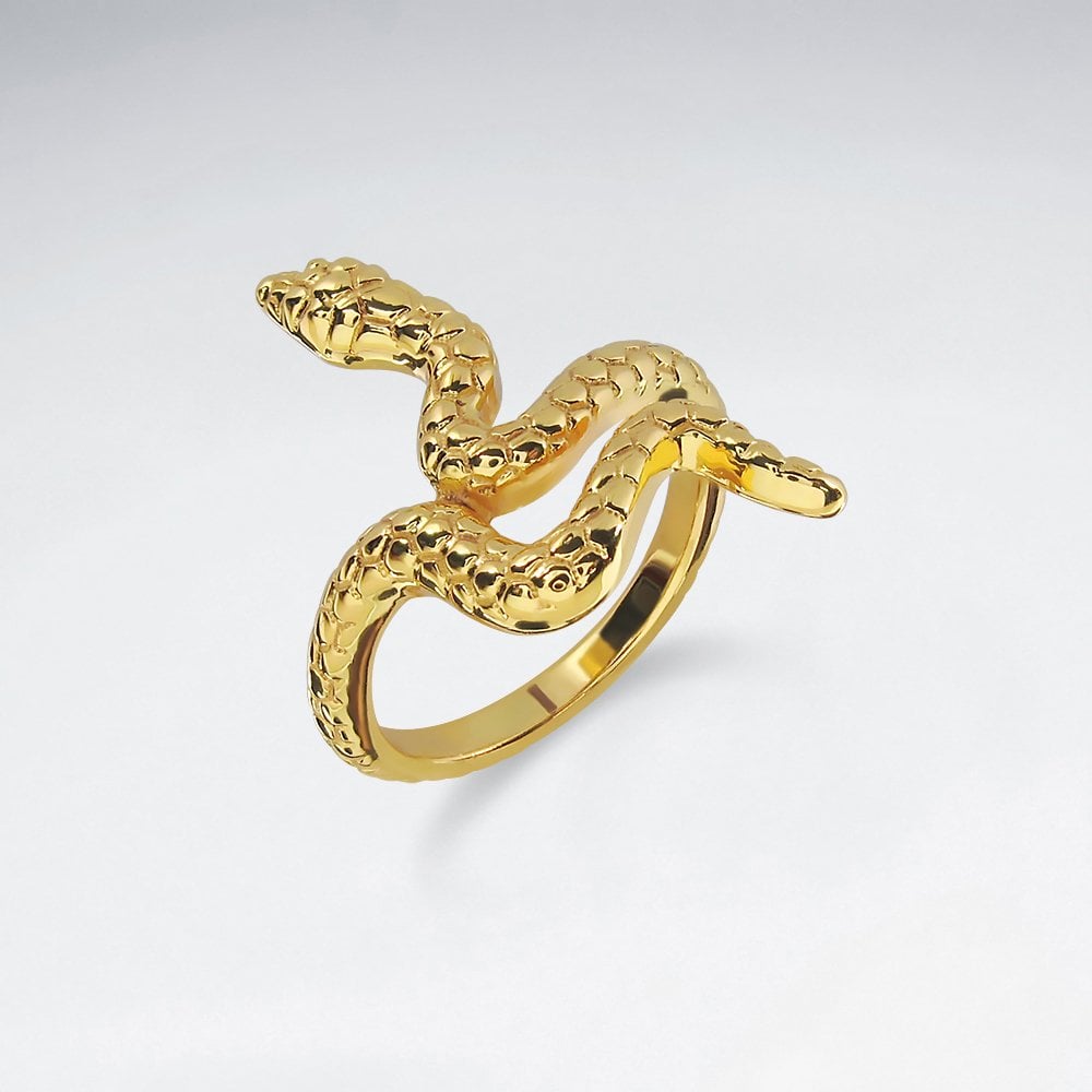 Sterling Silver Snake Animal Ring