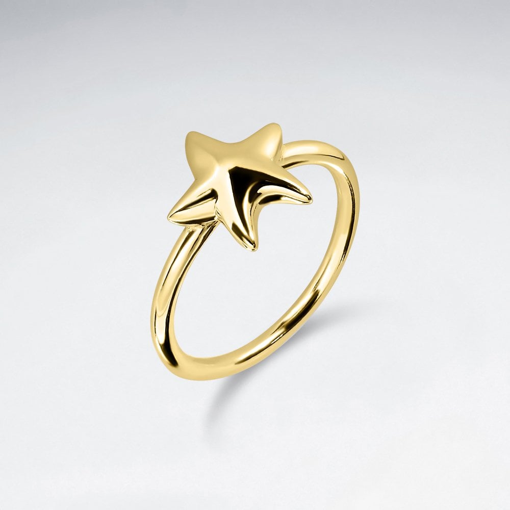 Dainty Sterling Silver Starfish Ring