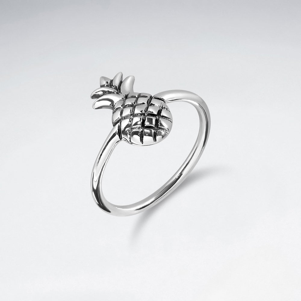 Sterling Silver Pineapple Ring