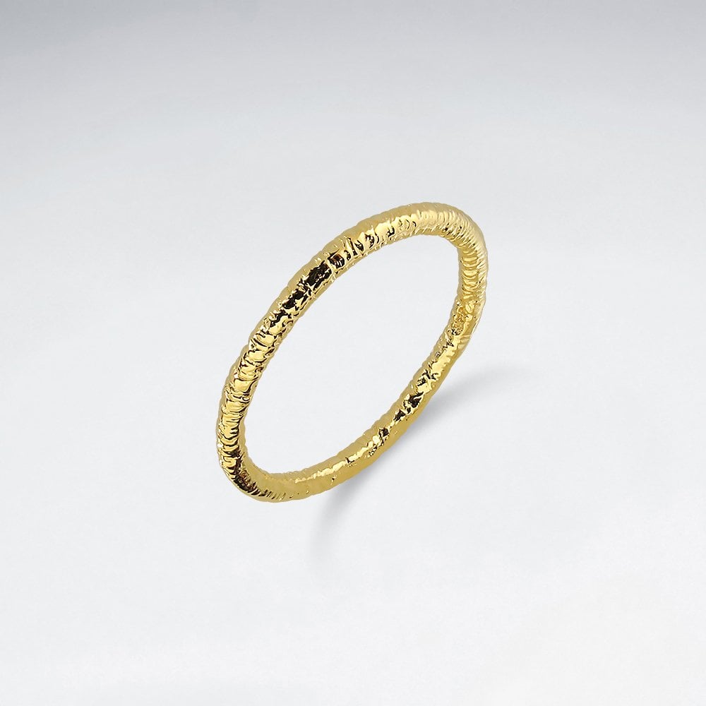 Textured Sterling Silver Fashion Ring