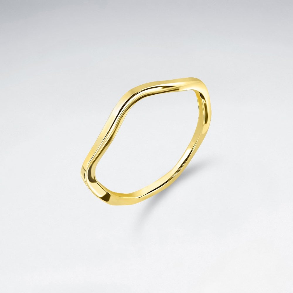 Sterling Silver Single Wavy Ring