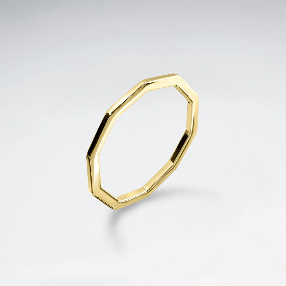 Sterling Silver Geometric Ring