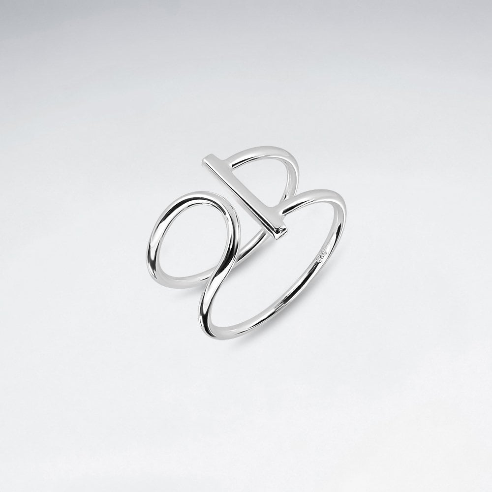 Open-Ended Sterling Silver Bar Ring