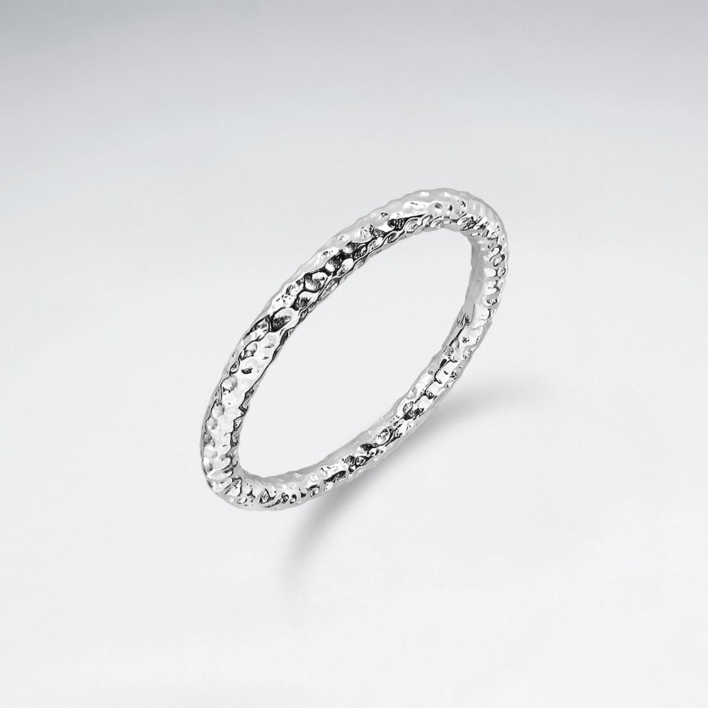 Minimalist Sterling Silver Texture Ring