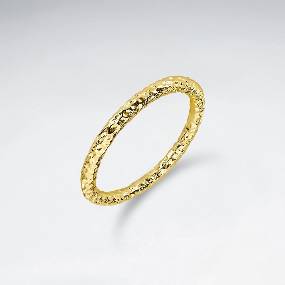 Minimalist Sterling Silver Texture Ring