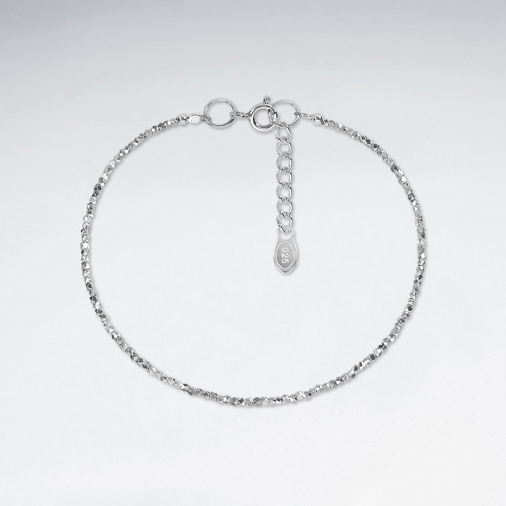 Dainty Sterling Silver Adjustable Bracelet