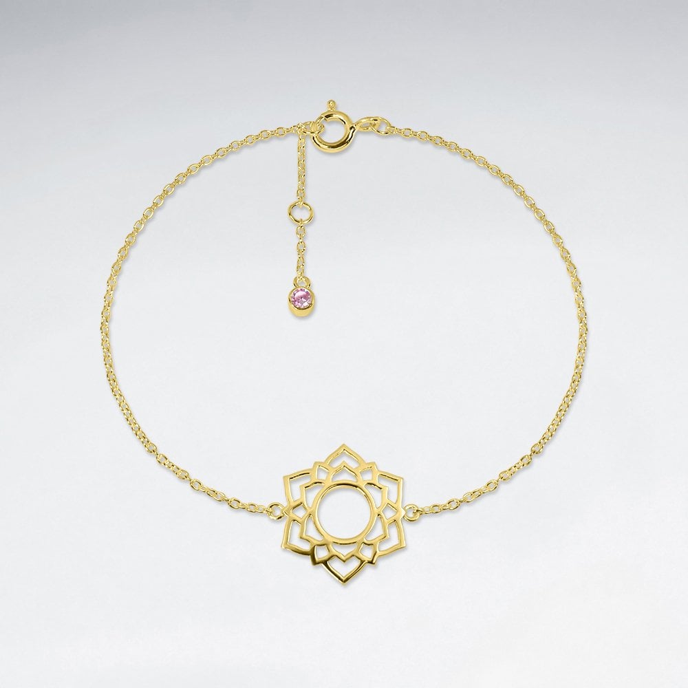 Sterling Silver Sahasrara Crown Chakra Bracelet