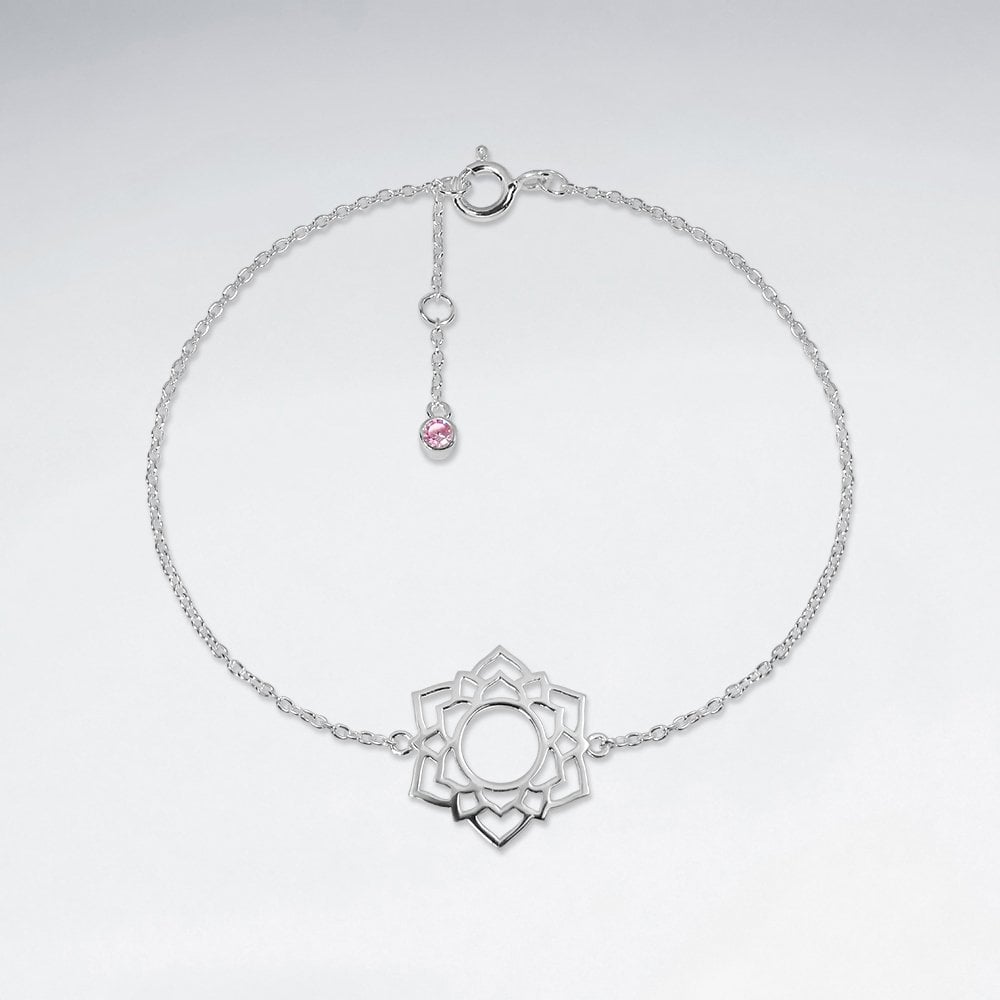 Sterling Silver Sahasrara Crown Chakra Bracelet