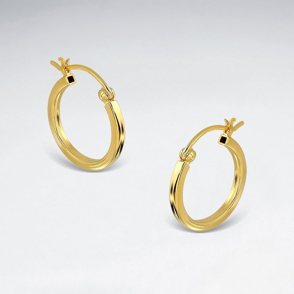 Classic Delicate Hoop Earrings in Silver