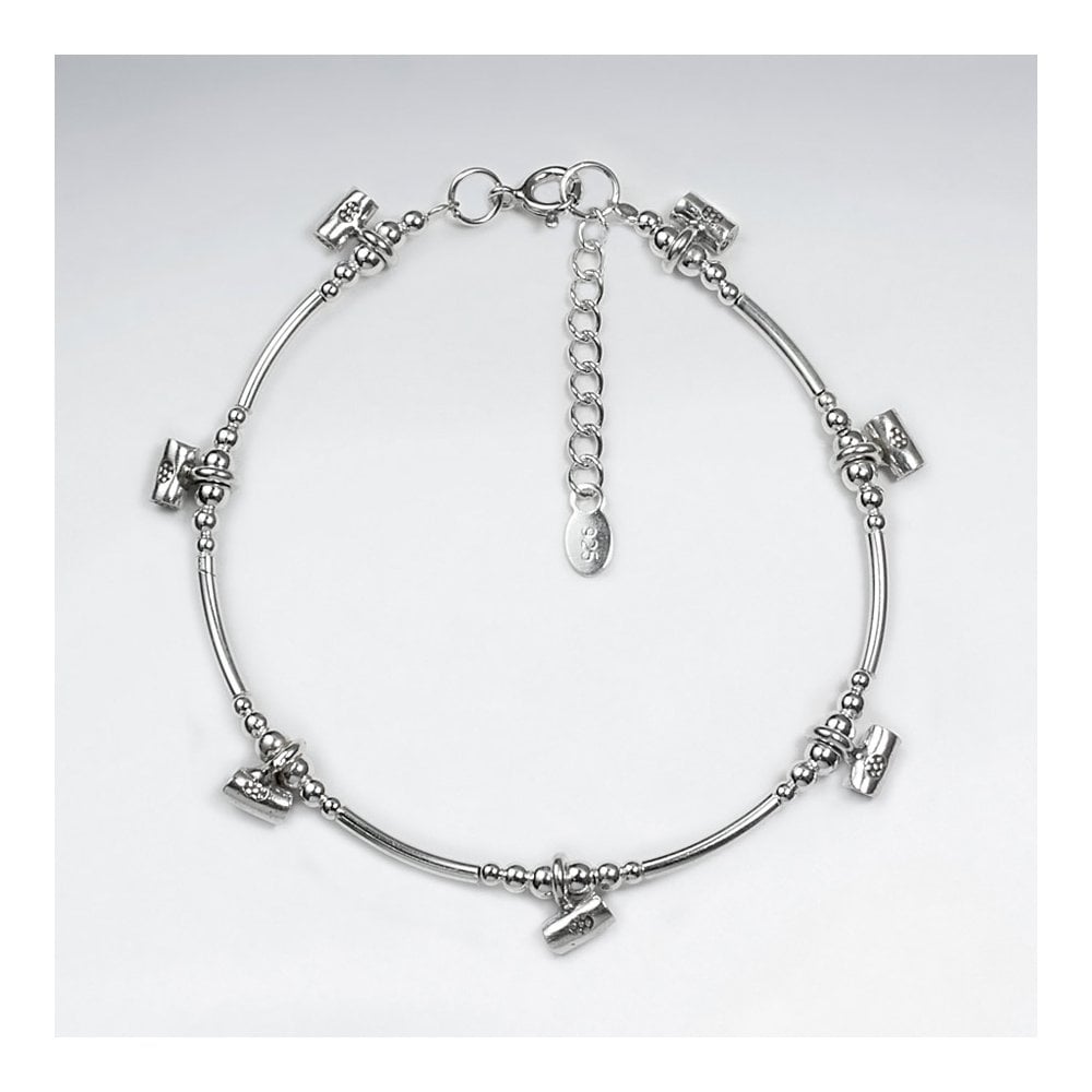 Adjustable Sterling Silver Accent Bracelet