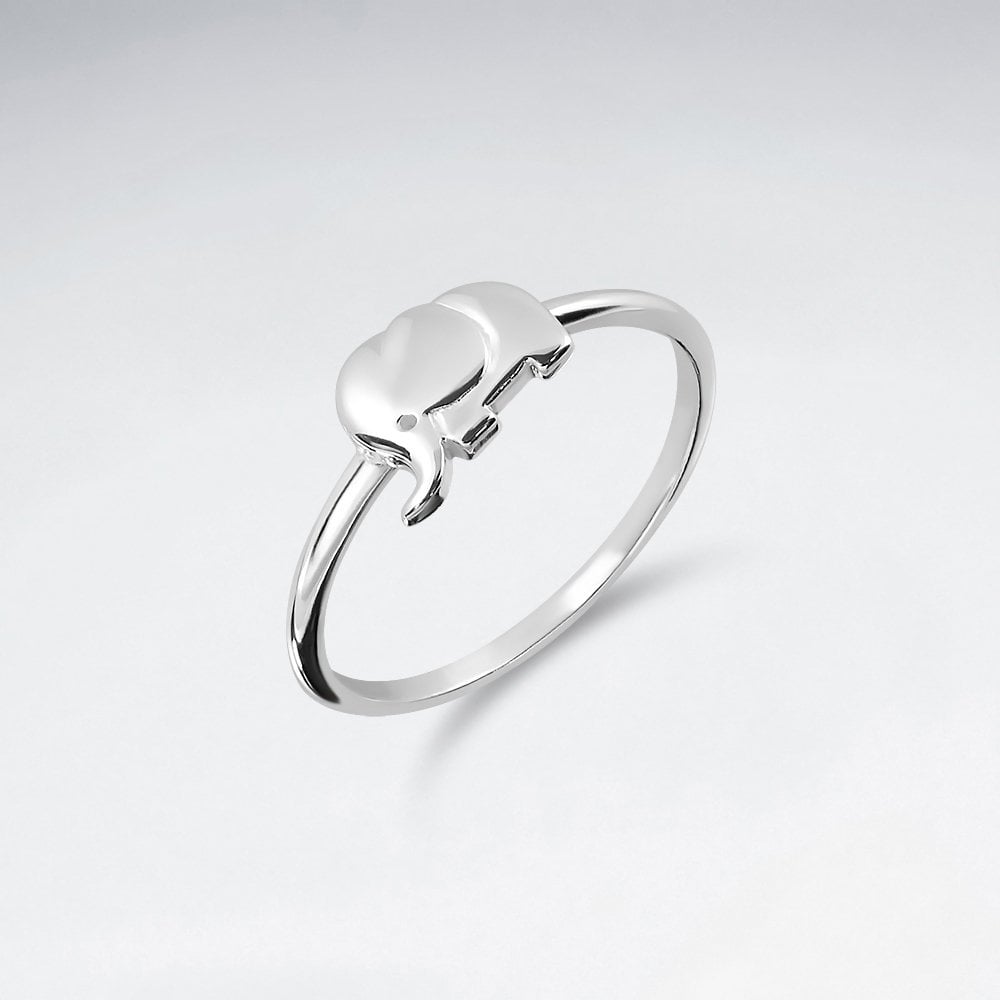 Sterling Silver Baby Elephant Ring