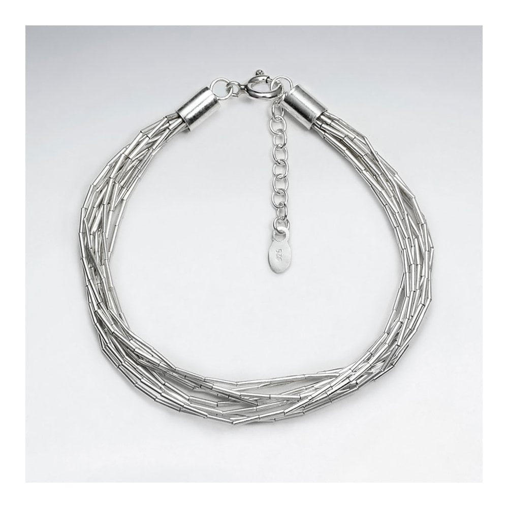 Sterling Silver Entwined Multi-Strand Bracelet