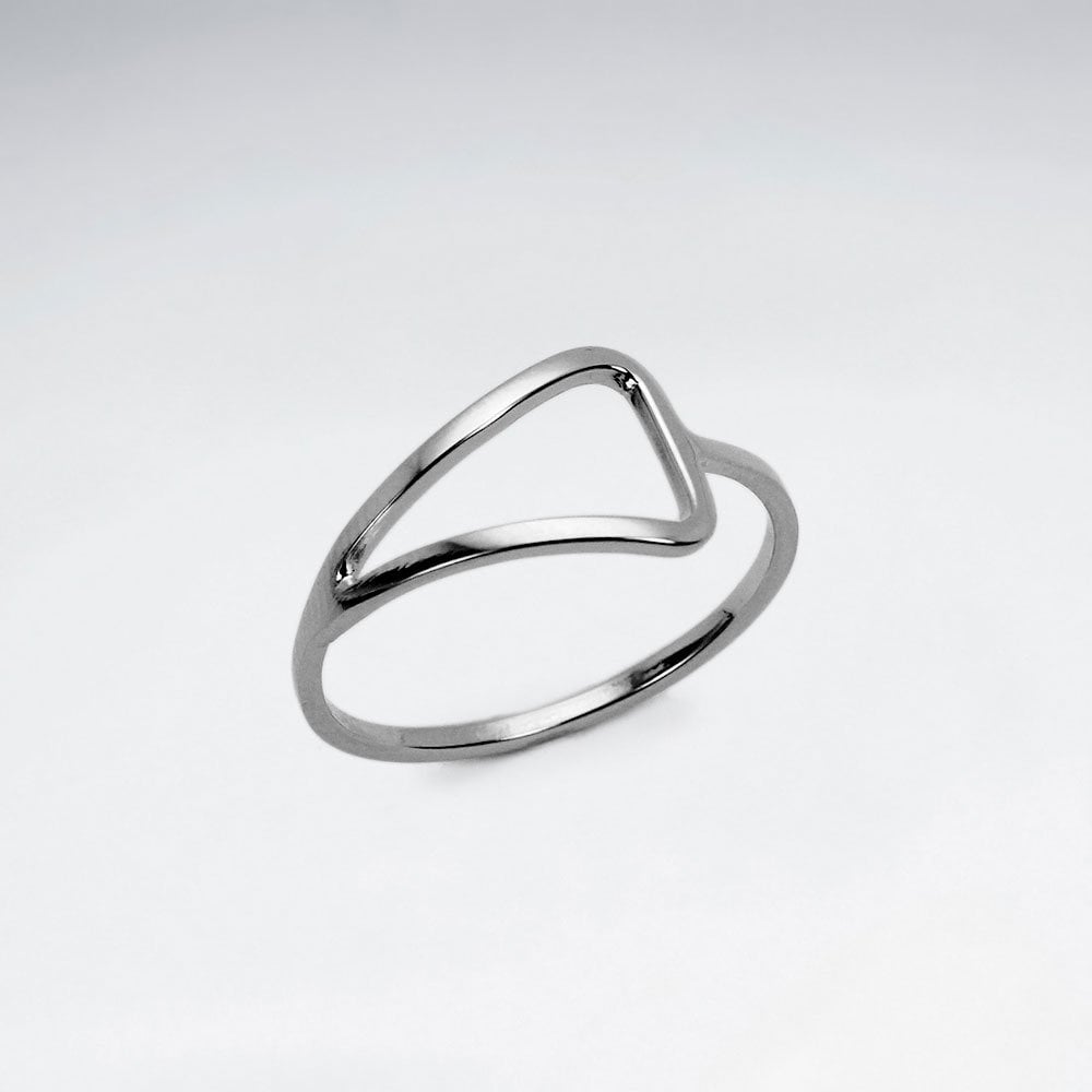 Sterling Silver Openwork Freeform Ring
