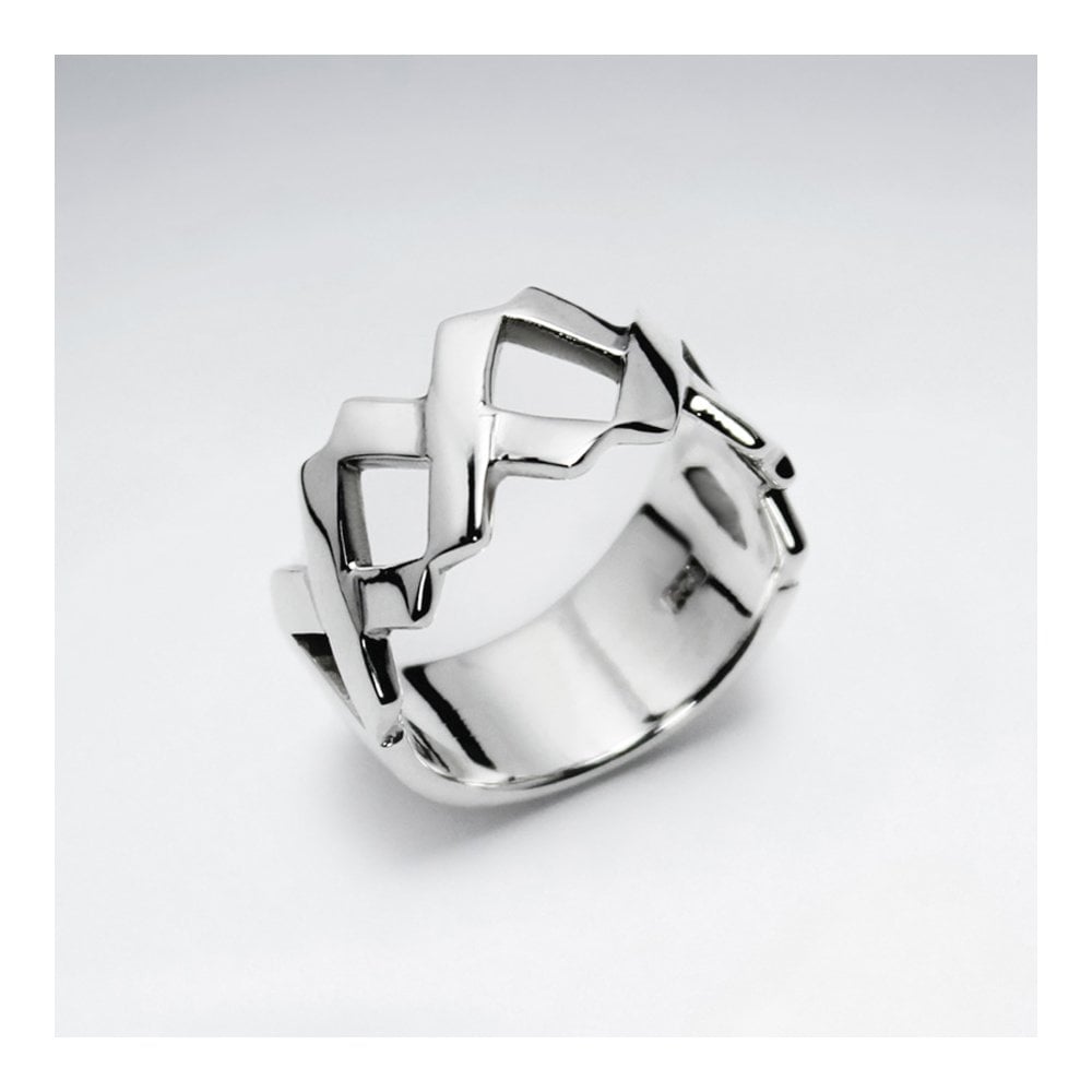 Sterling Silver "X" Statement Ring
