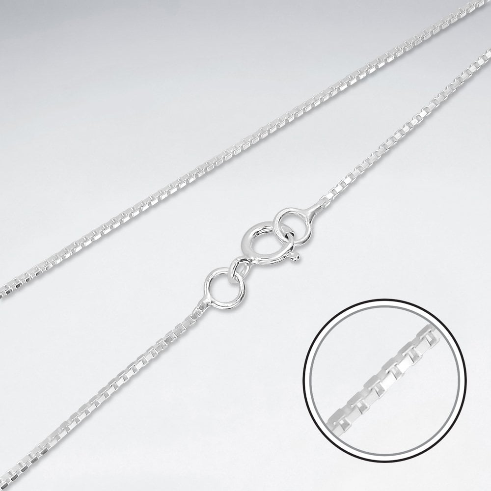 Sterling Silver Box Chain Necklace
