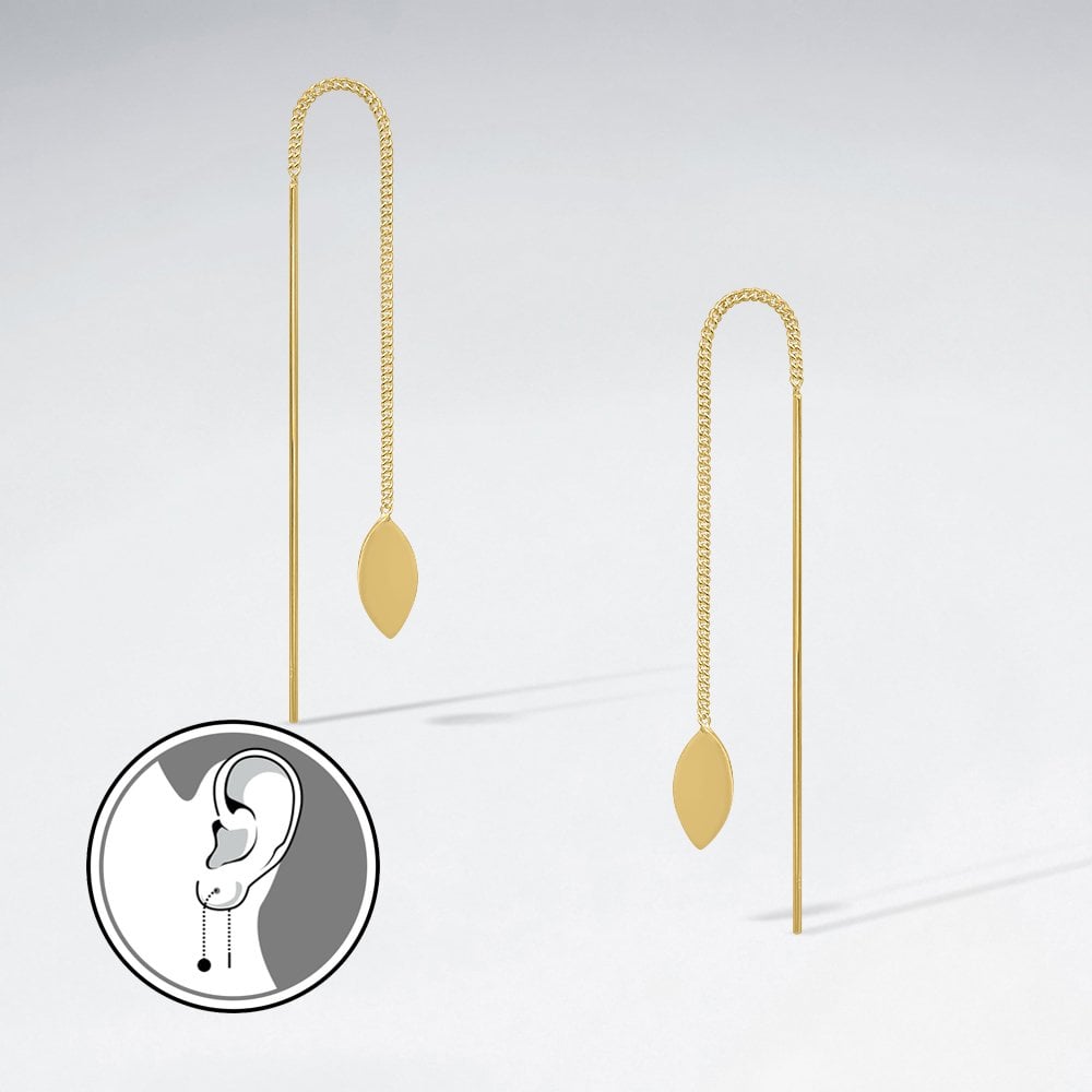 Innocent Desire Sterling Silver Threader Earrings