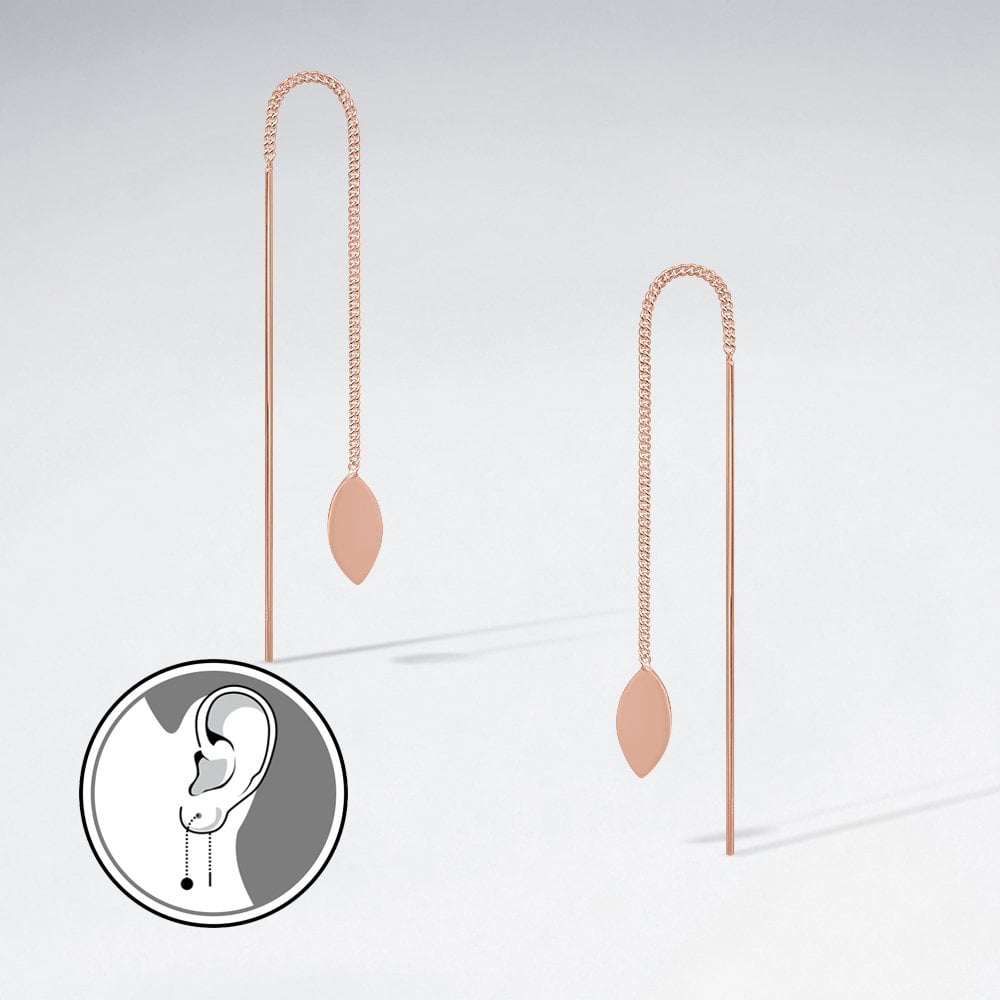 Innocent Desire Sterling Silver Threader Earrings