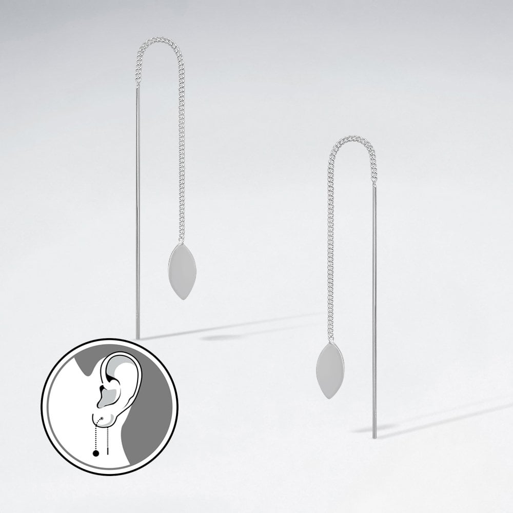 Innocent Desire Sterling Silver Threader Earrings