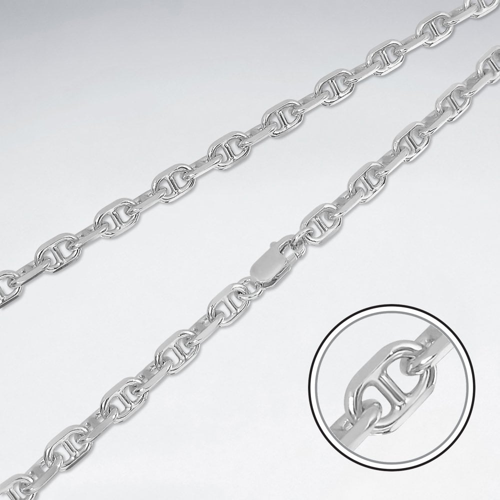 Sterling Silver Mariner Chain Necklace