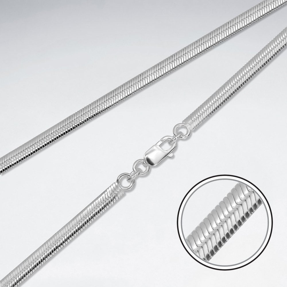 Sterling Silver Snake Chain Necklace