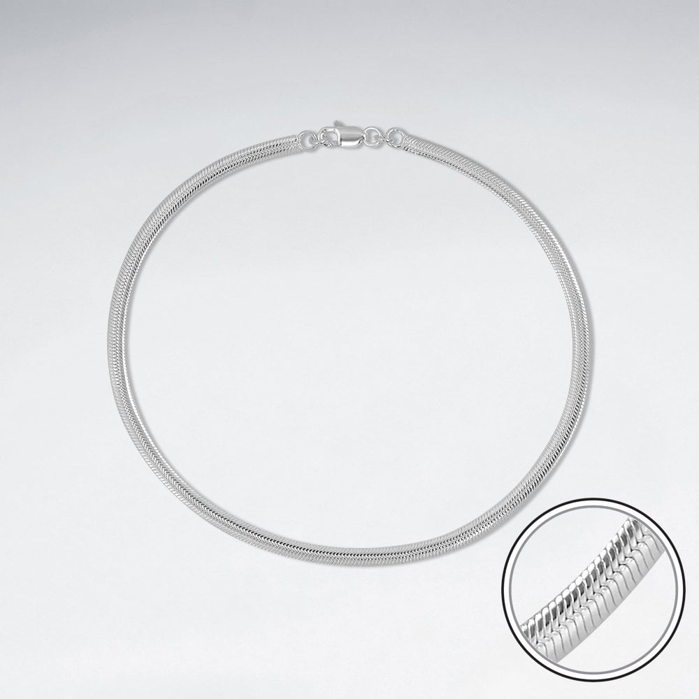 925 Sterling Silver Snake Rope Bracelet