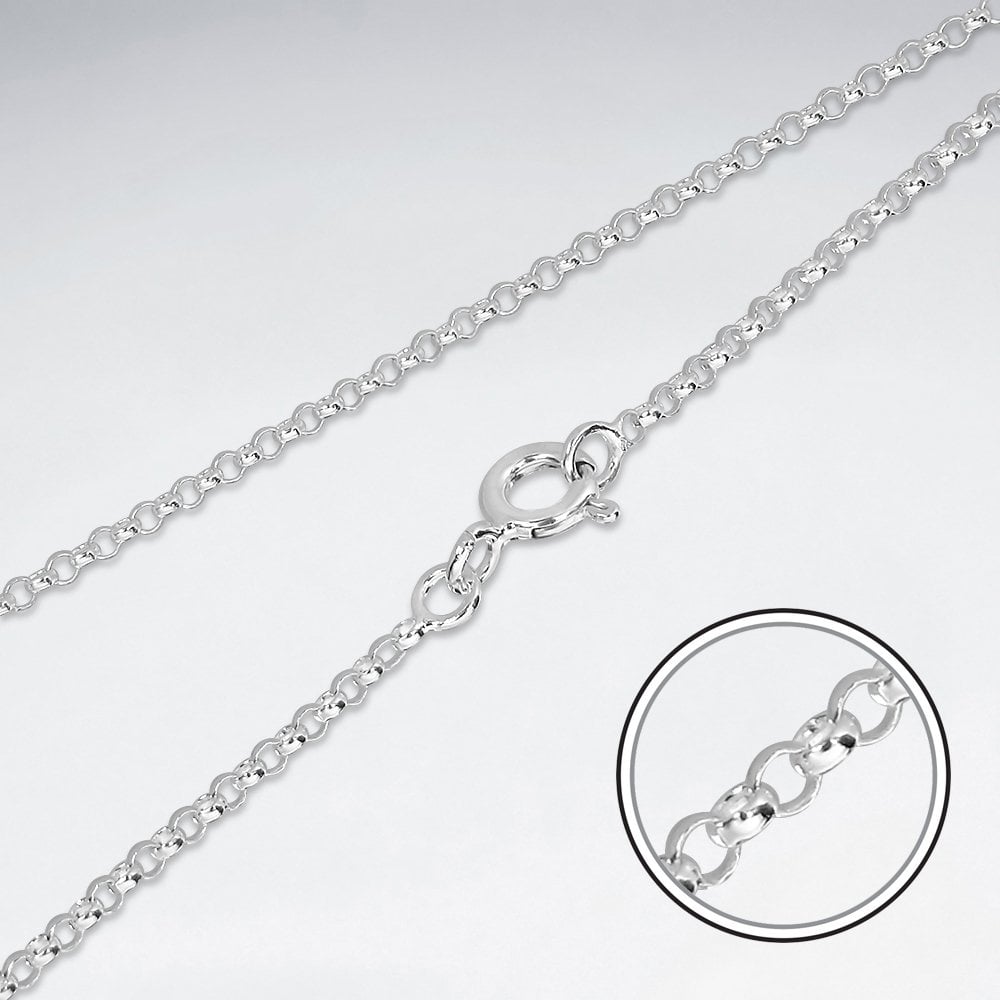 Sterling Silver Link Cable Chain Necklace