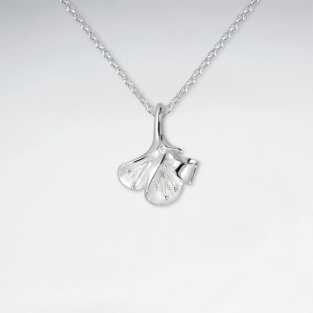 Sterling Silver Flower Charm Pendant