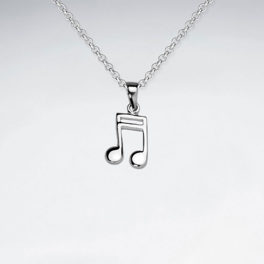Sterling Silver Musical SemiquaverNote Pendant