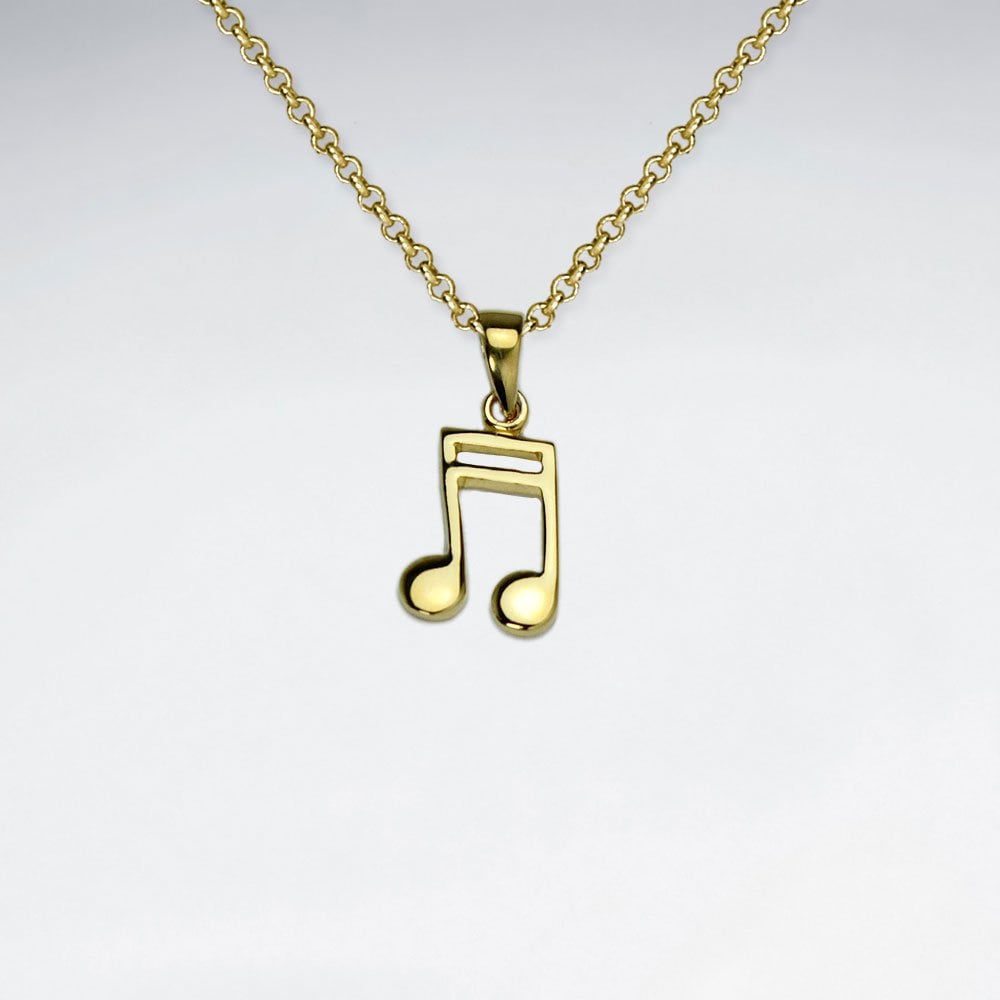Sterling Silver Musical SemiquaverNote Pendant