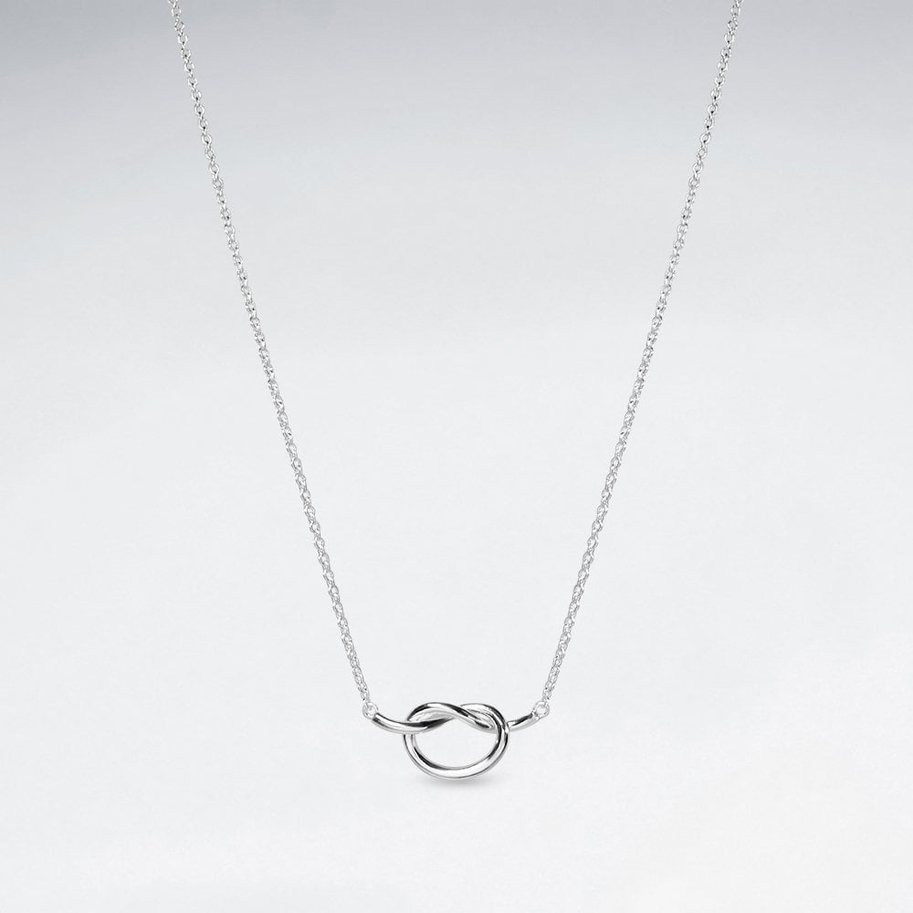 Sterling Silver Love Knot Necklace