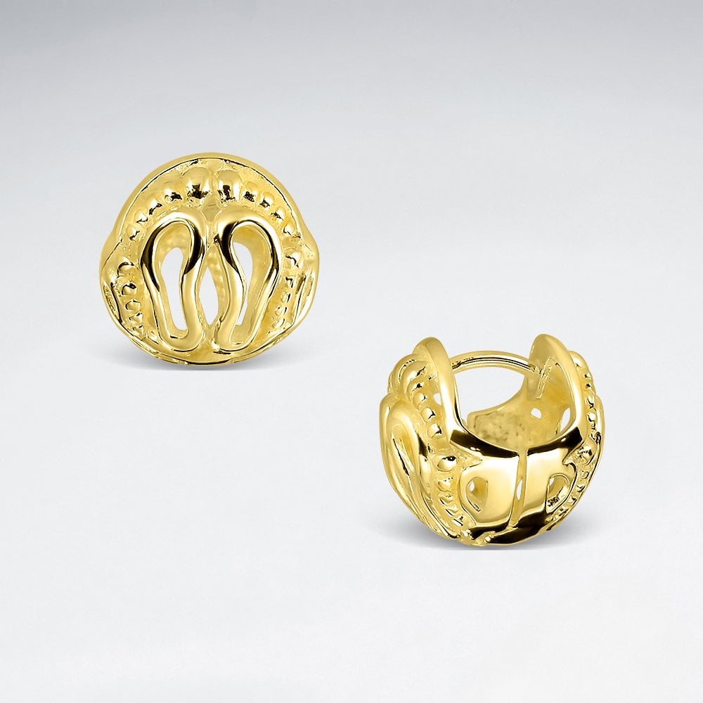 Set to Impress Sterling Silver Openwork Dimensional Ball Earrings