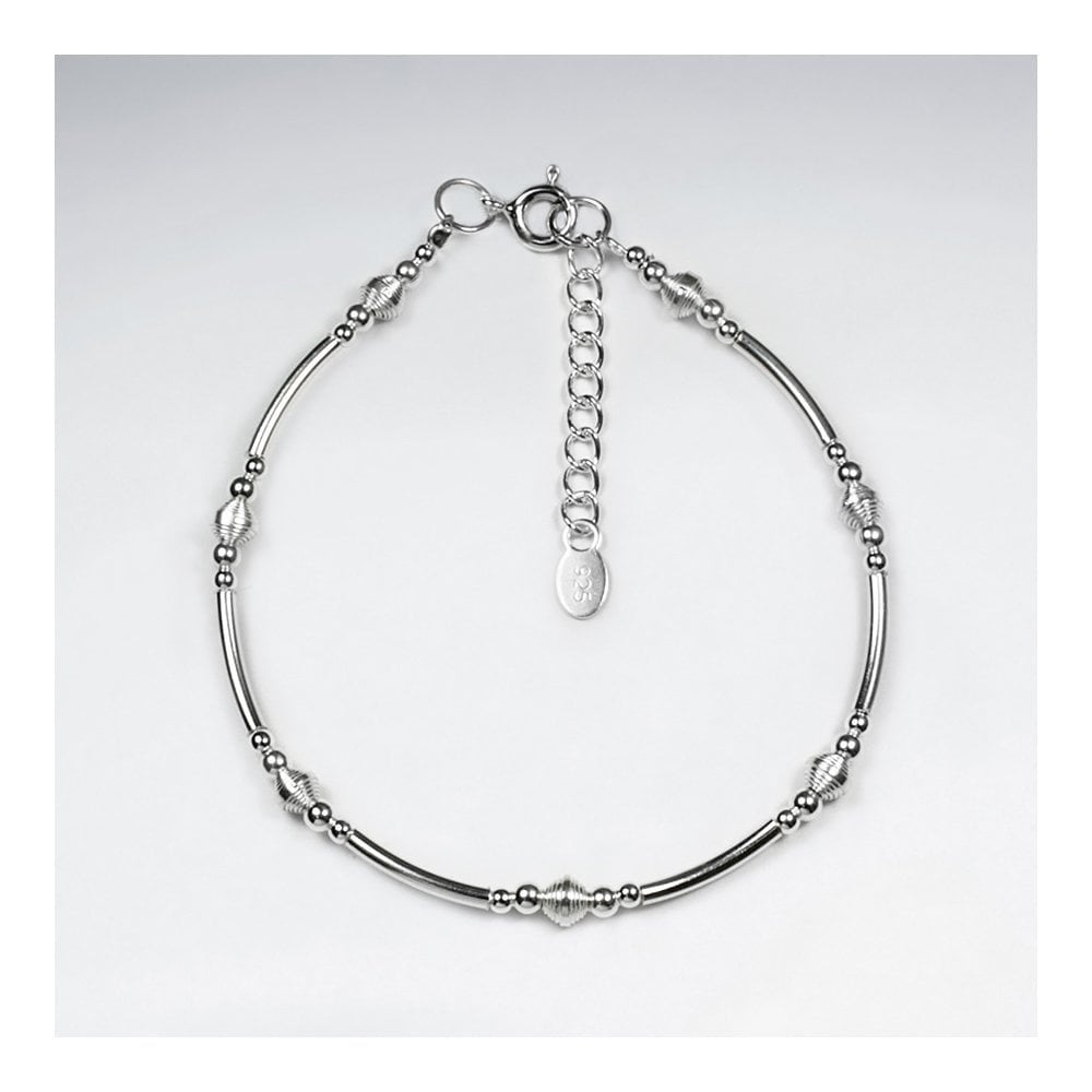 Hill Tribe Silver Minimalist Bead Bracelet