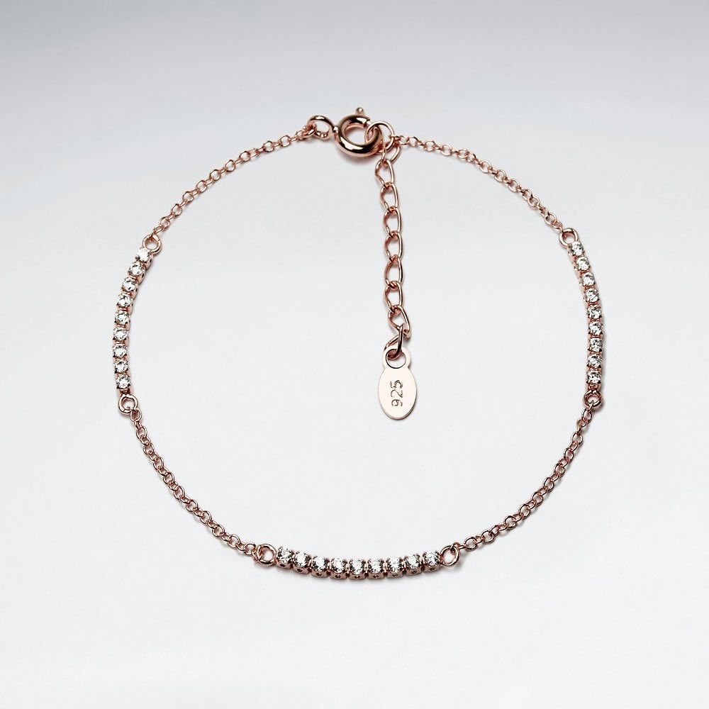 Sterling Silver Cubic Zirconia Bracelet